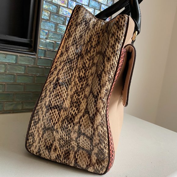 BUNDLE- DVF Black Python Shoulder Bag & Tote! - Picture 9 of 13